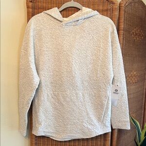 Mono B Light Heather Gray Textured Hoodie